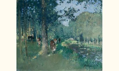 null Pierre-Eugène MONTEZIN (1874-1948)
« Paysage champêtre, circa 1930 »
Huile sur...