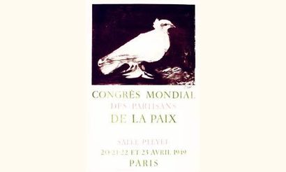 null Congrès Mondial des Partisans de la
Paix - 1949
PICASSO
Salle Pleyel. 2 exemplaires...