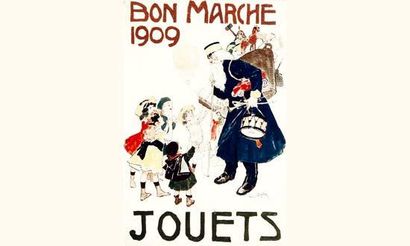null Jouets - Bon Marché 1909
PEZILLA MARIO
49,5 x 32 cm
Gouache / GouachB.E. B +...