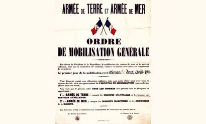 null Ordre de Mobilisation Générale 1914
Le premier jour de la mobilisation est le...