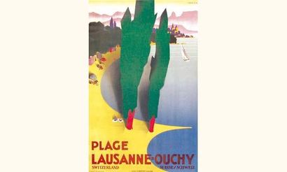 null Plage Lausanne-Ouchy
A. Marsens Lausanne
102 x 65 cm
Aff. E.
4590/9180 FF