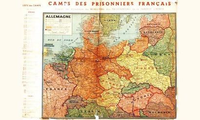 null Camps des prisonniers français
Allemagme. Liste des camps.
48,5 x 62 cm
Aff....