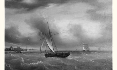 null Louis Burgade (1803).
Peintre de marine, né à Bordeaux
« Pêcheurs anglais à...