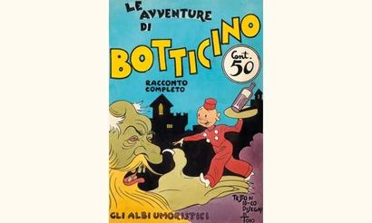 null TOIO. « Les Avventures di Botticino «.
Gouache couleurs pour la couverture de...