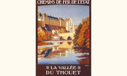 null Château de Thouars
DUVAL CONSTANT
La vallée du Thouet. Chemins de Fer de l'Etat.
Champenois...