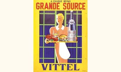 null Vittel - Grande Source 1938 Vittel (Vosges)
BELLENGER P.
A chaque repas - Eau...