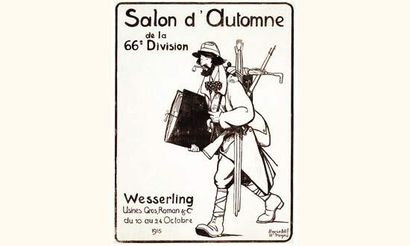 null Salon d'Automne de la 66ème division
Wesserling. Octobre 1915. Représente Maurice...