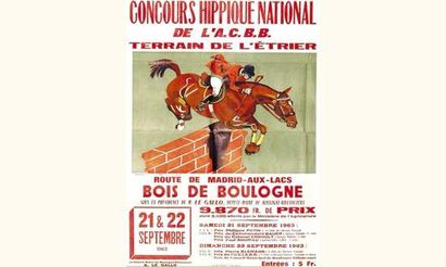 null Concours Hippique National de l'A.C.B.B. - 1963
LAMOTTE
Terrain de l'Etrier....