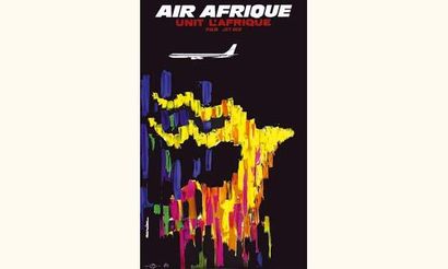 null Air Afrique unit l'Afrique
AURIAC
Par Jet DC 8.
De La Vasselais
100 x 62 cm
Aff....