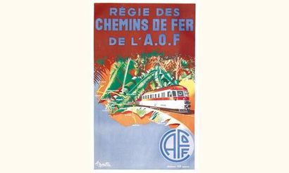 null Régie des Chemins de Fer de l'A.O.F.
MARTIN A.
C.E.P. Casablanca
100 x 62 cm
Aff....