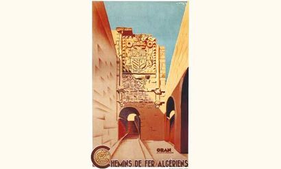 null Oran, la Porte d'Espagne 1948
KOENIG L.
Chemins de Fer Algériens.
Baconnier...