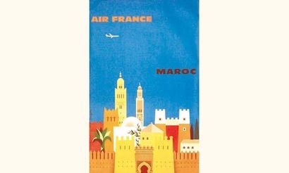 null Air France - Maroc
FORTIN
Courbet Paris
100 x 61,5 cm
Aff. N.E. B.E. B + Déchirures...