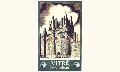 null Vitré 1931
HILDENBRAND
Le Château.
Fermre de Pub Paris
99 x 62 cm
Aff. E. B.E....
