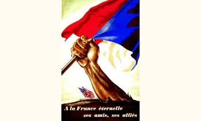 null A la France éternelle, ses amis, ses alliés
Aff. N.E. B.E. B +
76 x 50 cm
1970...