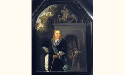 null Domenicus van TOL (Bodegraven vers 1635 - Leyde 1676)
" Portrait d'un officier...