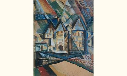 null Henri de WAROQUIER (1881-1970)
" Château dans le Lot "
Aquarelle et crayon....