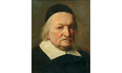 null Ecole HOLLANDAISE XVIIe siècle
" Portrait d'homme à la calotte "
Huile sur panneau,...
