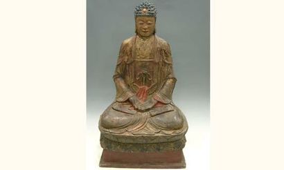 MING (1368-1643 ap. J. C)
Bouddha assis en...