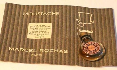 null Marcel ROCHAS, " Moustache ", échantillon-montre, fixé sur support cartonné...