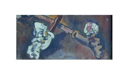 null Louis VALTAT (1869-1952)

« Deux pipes à décor de turcs »

Huile sur toile,...