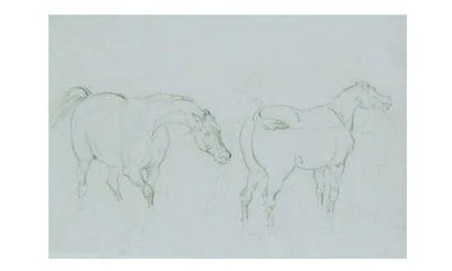 null Théodore GERICAULT (1791-1824)

« Deux études de chevaux »

Plume et encre noire,...