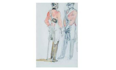 null Théodore GERICAULT (1791-1824)

« Deux soldats : Life-guards »

Aquarelle.
20...
