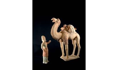 null TANG (618-907 Ap. J.C)
Ensemble votif comportant un chameau et son chamelier,...