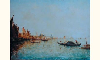 null Albert DUPRAT (1882-?)

« Lagune à Venise »

Huile sur panneau d'acajou. Signée...