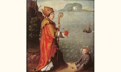 null Attribué à Juan de FLANDRES (vers 1465 - vers 1519)

« Saint Augustin et l'ange...