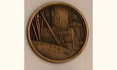 null COMPAGNIE GENERALE TRANSATLANTIQUE
'' PARIS '' 1921
Médaille moyen format dans...