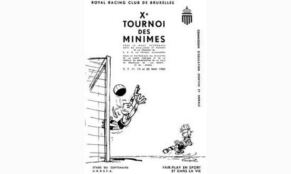 null FRANQUIN. ”Xe Tournoi des Minimes” 
Plaquette du Royal Club de Bruxelles. 1960....