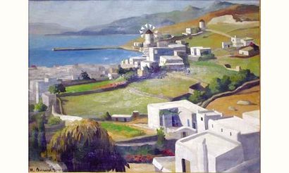 null Atelier de Mme BESNARD-GIRAUDIAS

« Mykonos »

Huile sur toile. 
Signée. 45...