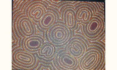 null Maggie Bird. 

Sans titre.

D. : 61 x 46 cm.
Acrylique sur toile 	

Art Aborigène
Depuis...