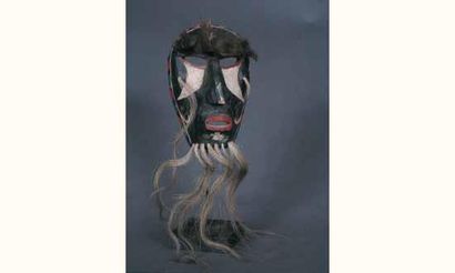 null Ancien masque Yuki de danse Pascolero, Indien du Nouveau Mexique, USA, fin XIXe....