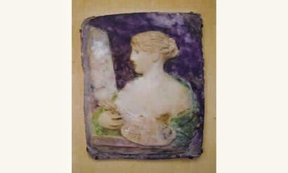 null Henri CROS (1840-1907) « Allégorie de la peinture »

Bas-relief en pâte de verre...