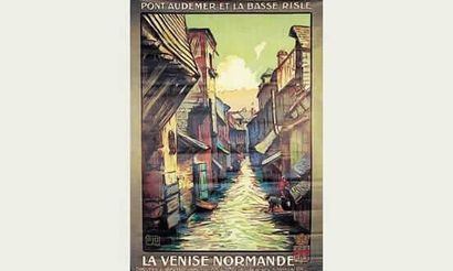 null PONT- AUDEMER et la BASSE RISLE, 
1923
ALO (Ch. Hallo dit)
La Venise Normande....