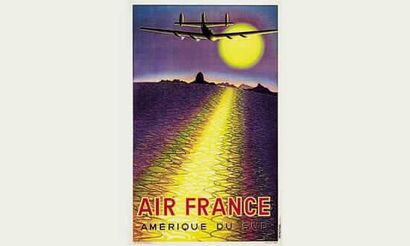 null Air France. AMERIQUE DU SUD. 
1949 
V. VASARELY

Imprimerie Perceval, Paris...