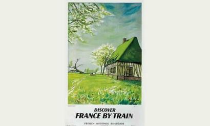 null SNCF. NORMANDIE. 1958 
FOUJITA 

Editions Paul-Martial, Paris 
- 100x62cm 
-...