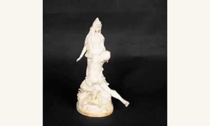 null RIVIÈRE Théodore (1857-1912)
« Carthage » Sarah Bernardt dans le rôle de Salammbô.
Sculpture...