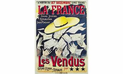 null Lire dans “La France” 
LES VENDUS “Grand roman d'actualité”. Vers 1895 Anonyme(scandale...