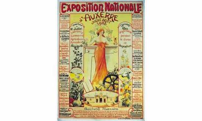 null EXPOSITION NATIONALE D'AUXERRE. 
1908 M. BIGERELLE
“Industrie, commerce, agriculture,...