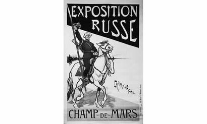 null EXPOSITION RUSSE au Champ-de-Mars. 
1895 CARAN D'ACHE
Imprimerie Hérold, Paris...