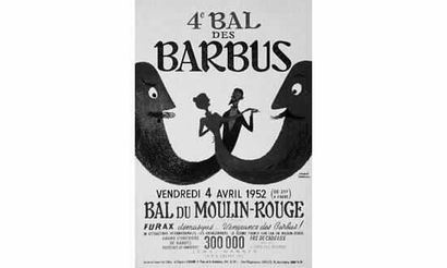 null 4è BAL DES BARBUS, 
“Bal du Moulin-Rouge”. 1952 
H. MORVAN
Sans imprimeur -...