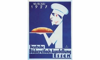 null DEUTSCHE BÄCKEREIFACH-AUSSTELLUNG, Essen. 1927 JO PIEPER
(Exposition de la boulangerie)...
