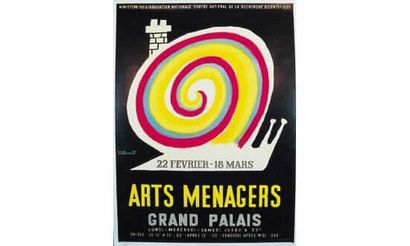 null ARTS MENAGERS. 
Grand Palais: 22 février au 18 mars. Vers 1960 B. VILLEMOT
Imprimerie...