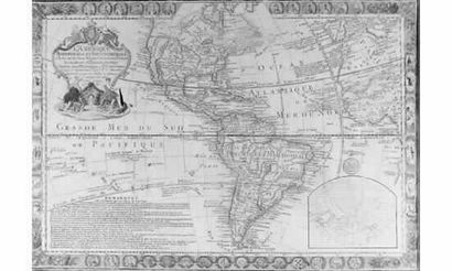 Carte de l'Amérique Méridionale et Septentrionale...