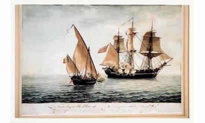 Antoine ROUX, père (1765-1835)Combat naval...