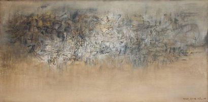 null ZAO-WOU-KI (né en 1921)
Abstraction, 1959
Huile sur toile
Signée en bas à droite
Au...