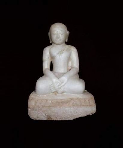 null BIRMANIE -Thaïlande
Moine assis aux mains jointes.
En marbre blanc.
Birmanie....