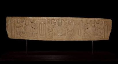 null ART GRECO-BOUDDHIQUE DU GANDHARA (Ier - Vème siècle ap. J.C.)
Bas relief à trois...